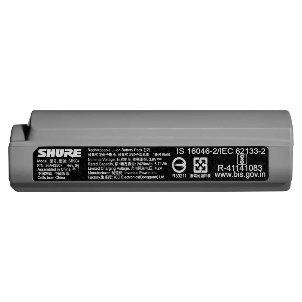 SHURE Shure SB904 - Akumulator Li-Ion do nadajników GLXD+
