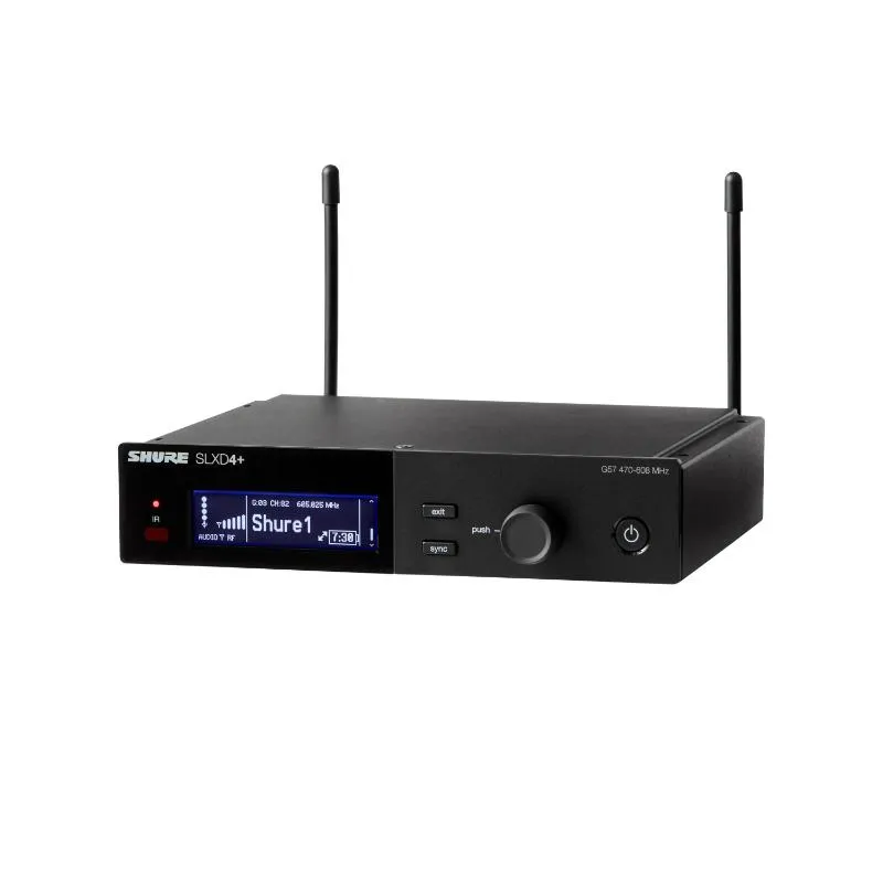 SHURE Shure SLXD4+E=-G65 - Odbiornik pojedynczy cyfrowy (470-606 MHz)