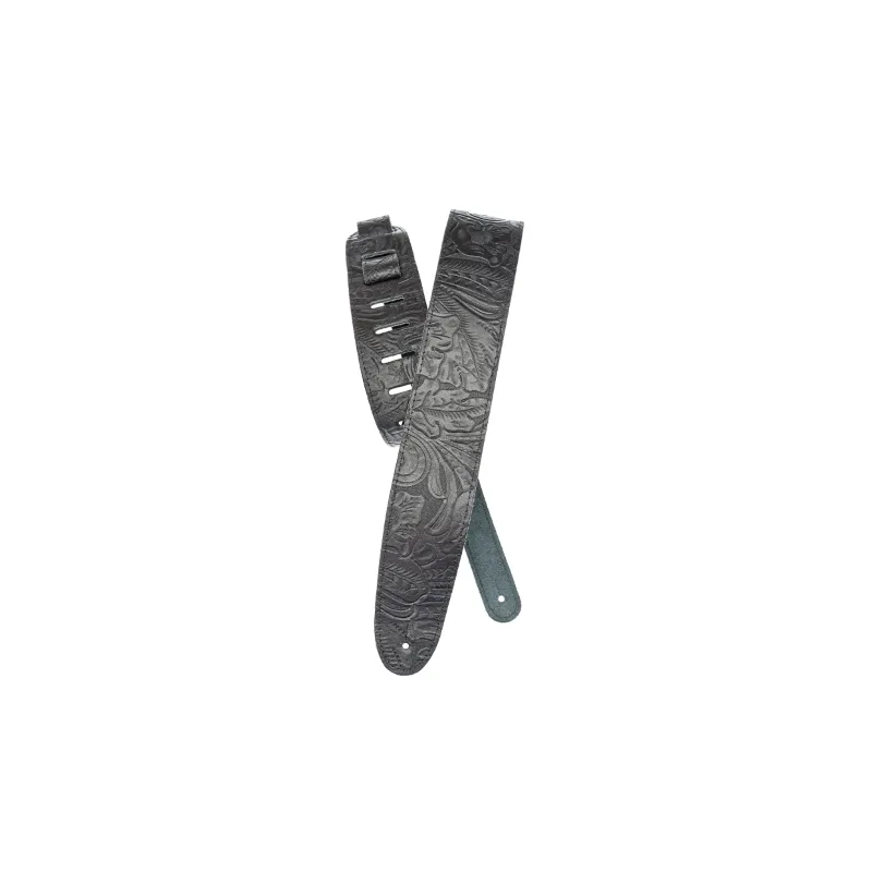 D'ADDARIO D'Addario 25LE00 Embossed Leather Black