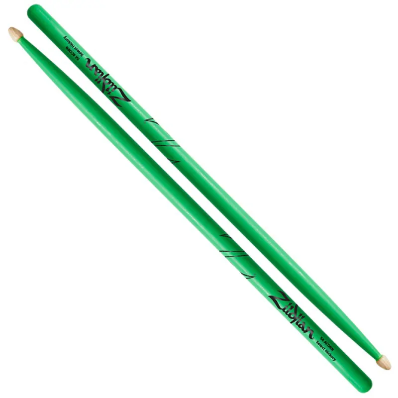 Zildjian Zildjian 5A Acorn NEON Green pałki - zdjecie 2