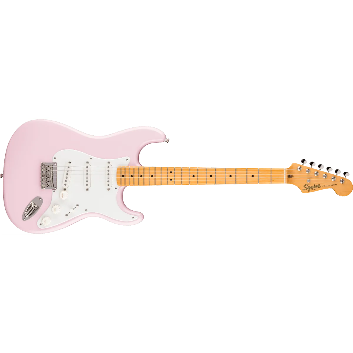 Squier Squier Classic Vibe '50s Stratocaster HT Maple Fingerboard Parchment Pickguard Shell Pink
