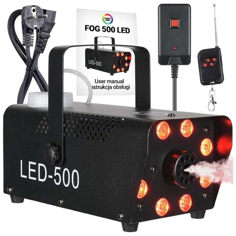 LIGHT4ME LIGHT4ME FOG 500 LED wytwornica dymu mgły na pilota