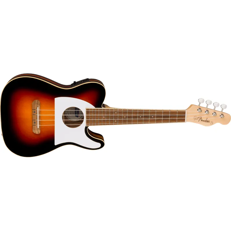 FENDER Fender Fullerton Tele Uke Walnut Fingerboard White Pickguard 2-Color Sunburst - zdjecie 3