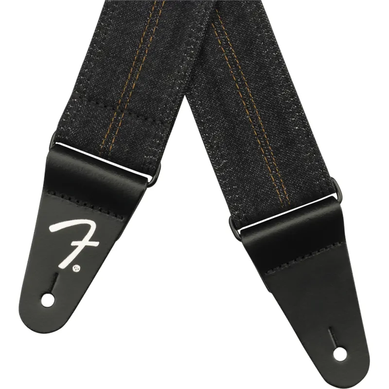 FENDER Fender x Wrangler Denim Strap Washed Black Stitch - zdjecie 3