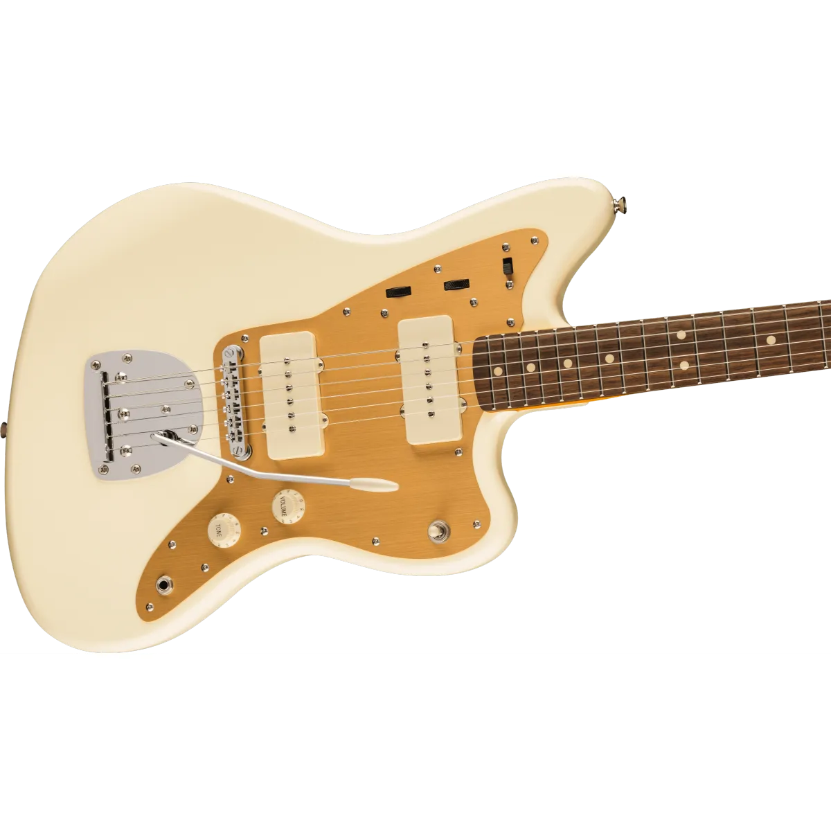 Squier Squier J Mascis Jazzmaster Laurel Fingerboard Gold Anodized Pickguard Vintage White - zdjecie 4