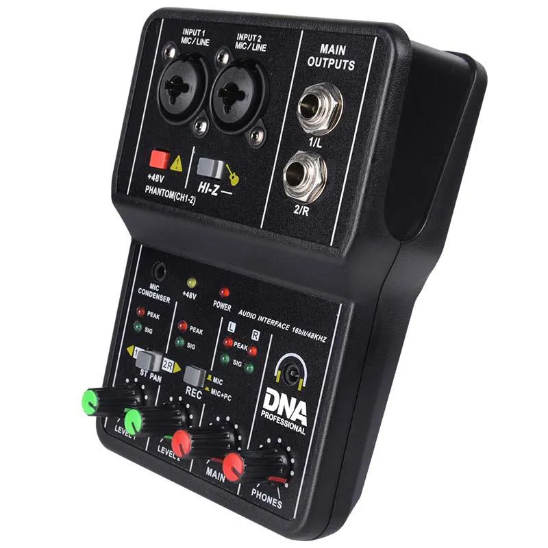 DNA DNA MIX 2 mikser analogowy 2-kanałowy Hi-Z interfejs audio USB - zdjecie 4