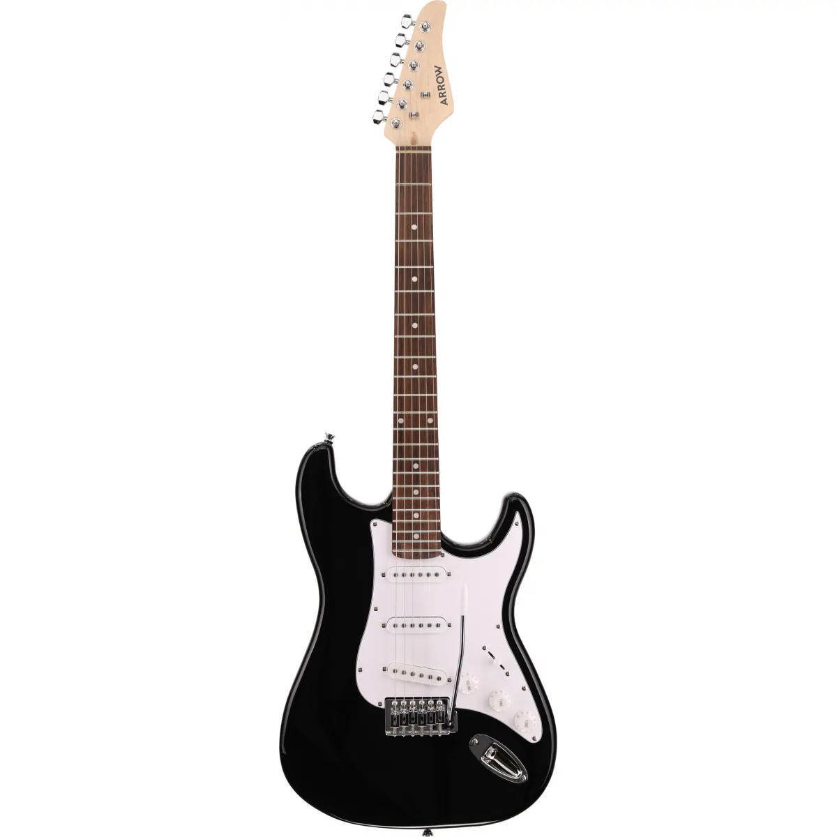 Arrow Arrow Tonecaster ST 111 Abyss Black Rosewood/White gitara elektryczna