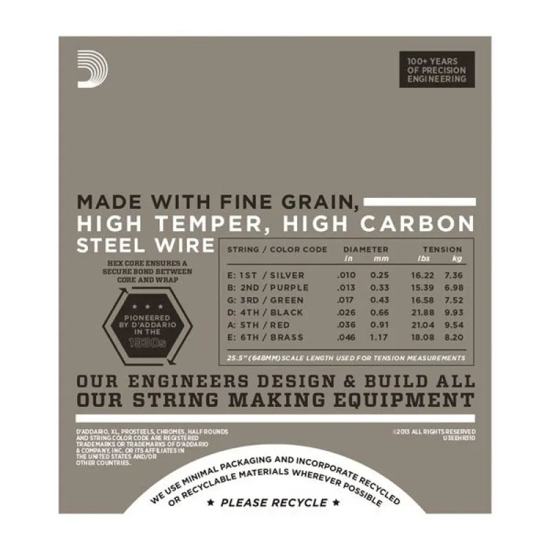 D'ADDARIO D'Addario EHR310 - Half Rounds 10-46 - zdjecie 2
