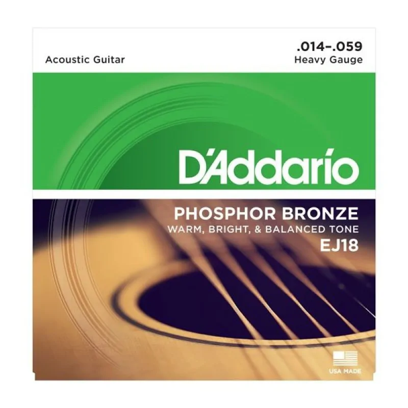 D'ADDARIO D'Addario EJ18 - Phosphor Bronze 14-59