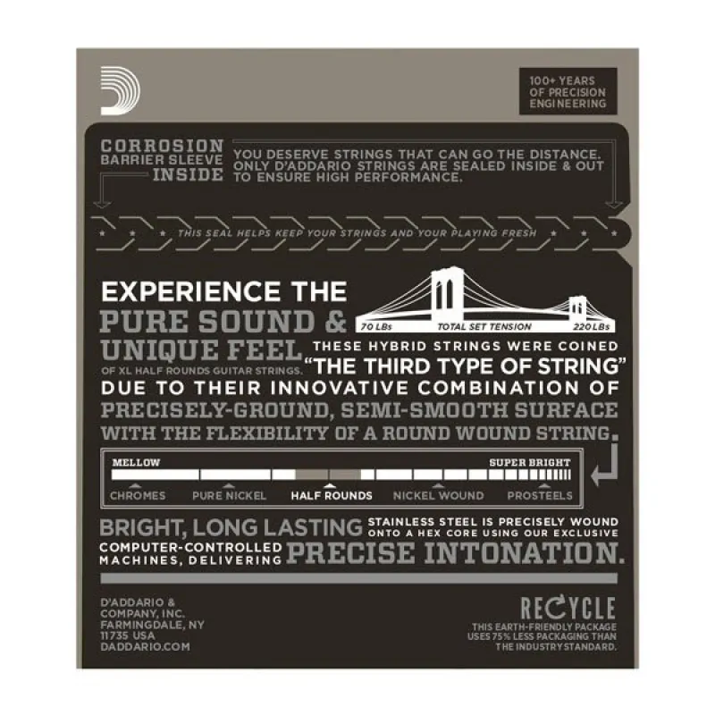 D'ADDARIO D'Addario EHR320 - Half Rounds 9-42 - zdjecie 2