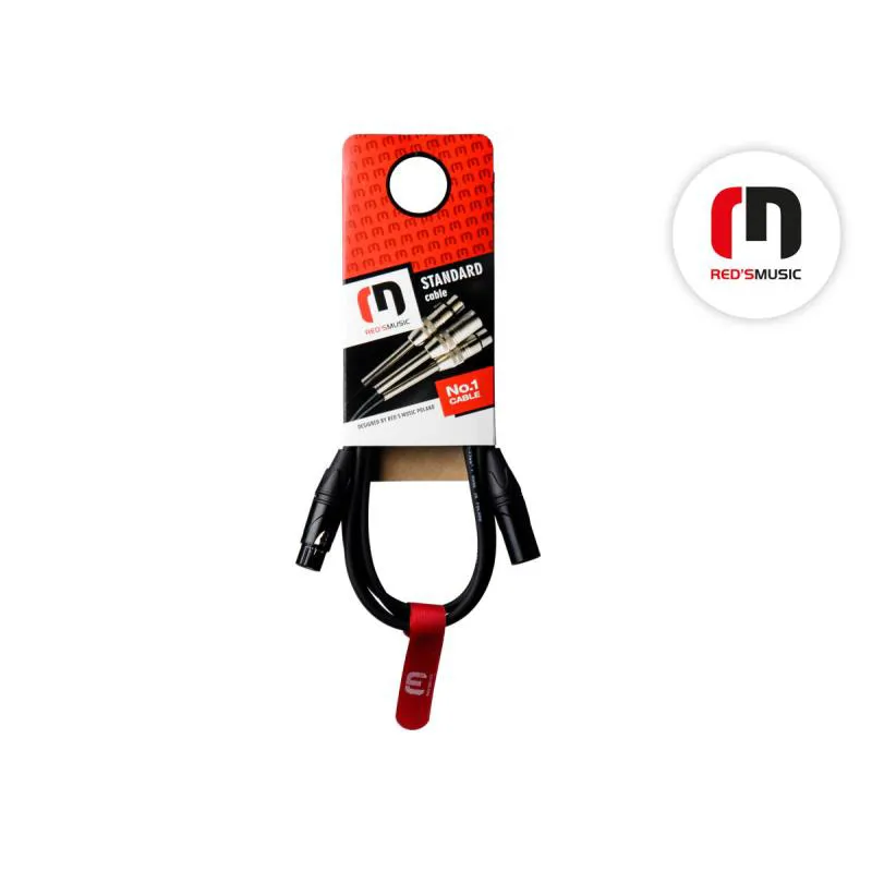Red's Music REDS MUSIC XLR M - XLR F DX0130 BX 3m Kabel DMX - zdjecie 3