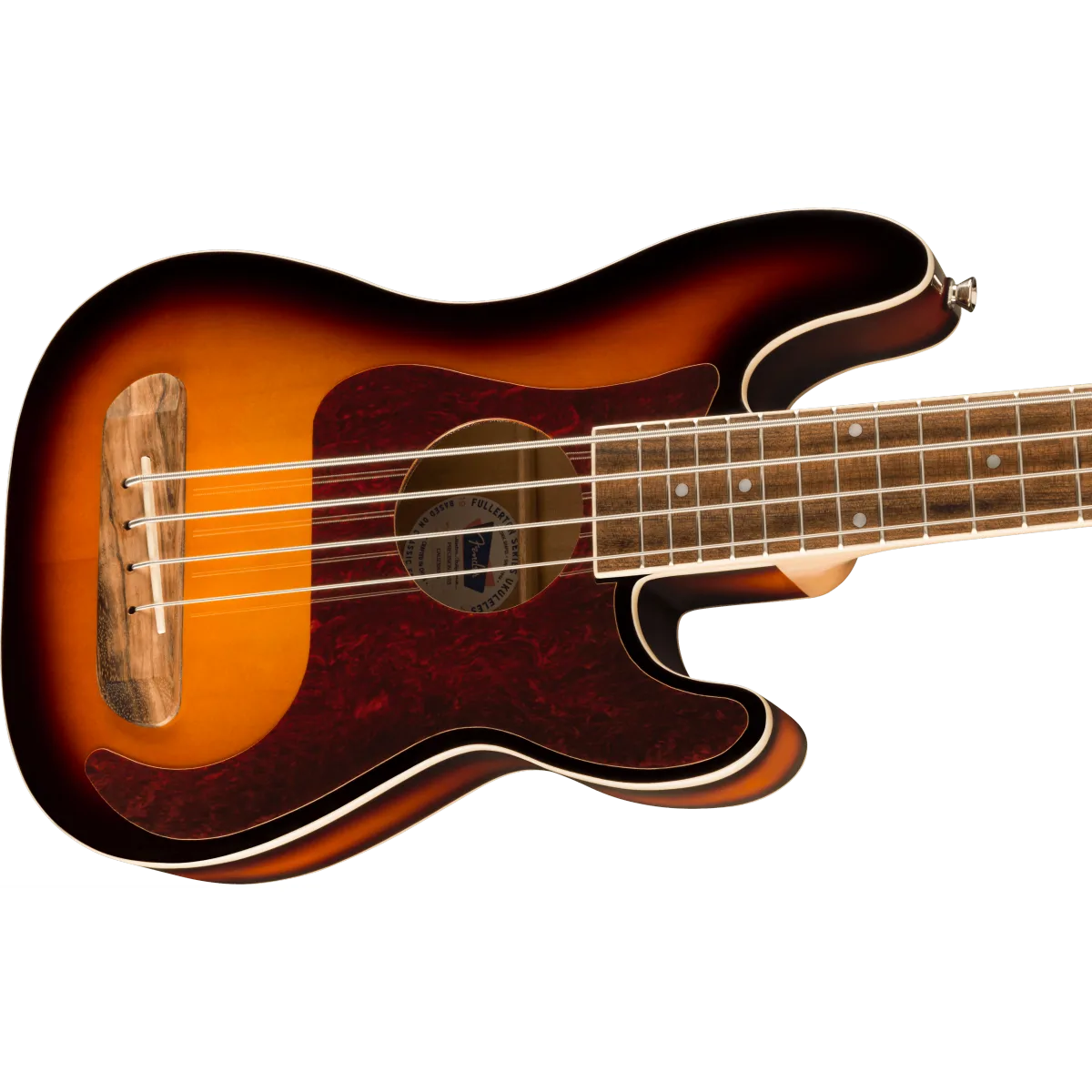 FENDER Fender Fullerton Precision Bass Uke Walnut Fingerboard Tortoiseshell Pickguard 3-Color Sunburst - zdjecie 4