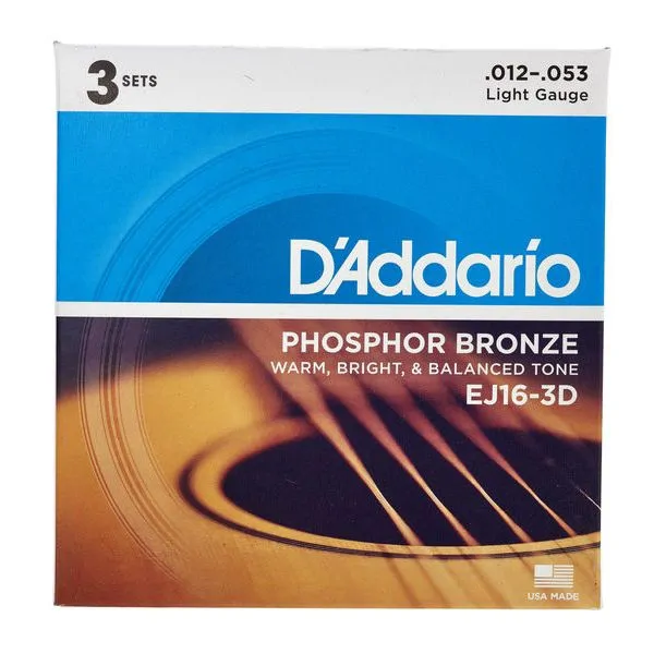 D'ADDARIO D'Addario EJ16-3D 3pack 3-pak