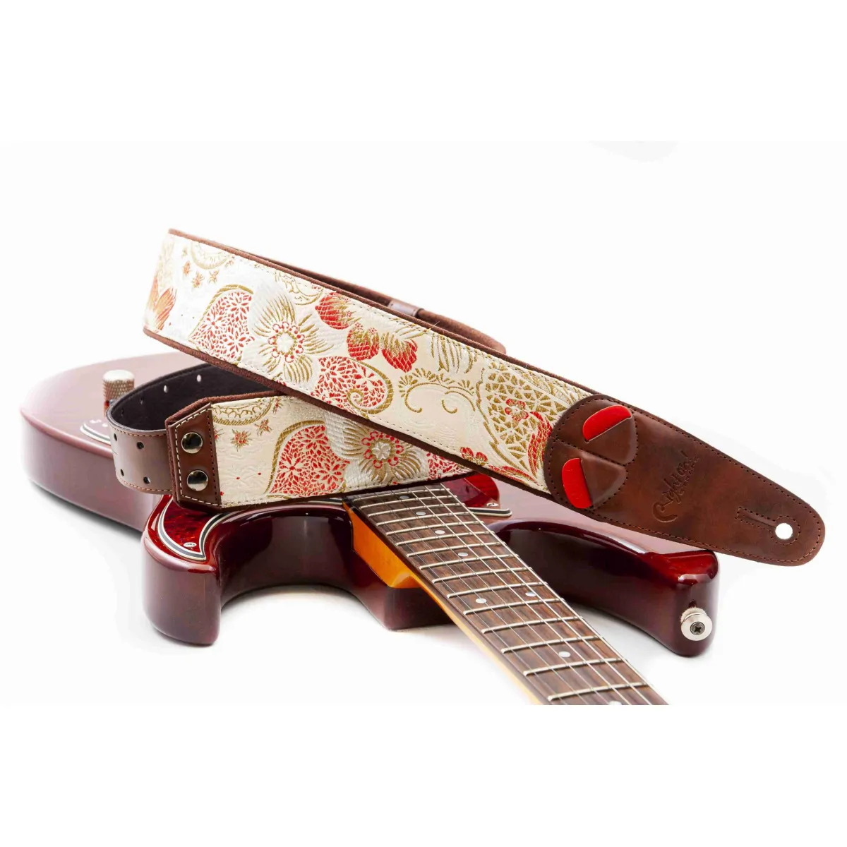 RightOn! Straps RightOn! Hokkaido Beige Mojo Pas do gitary - zdjecie 6