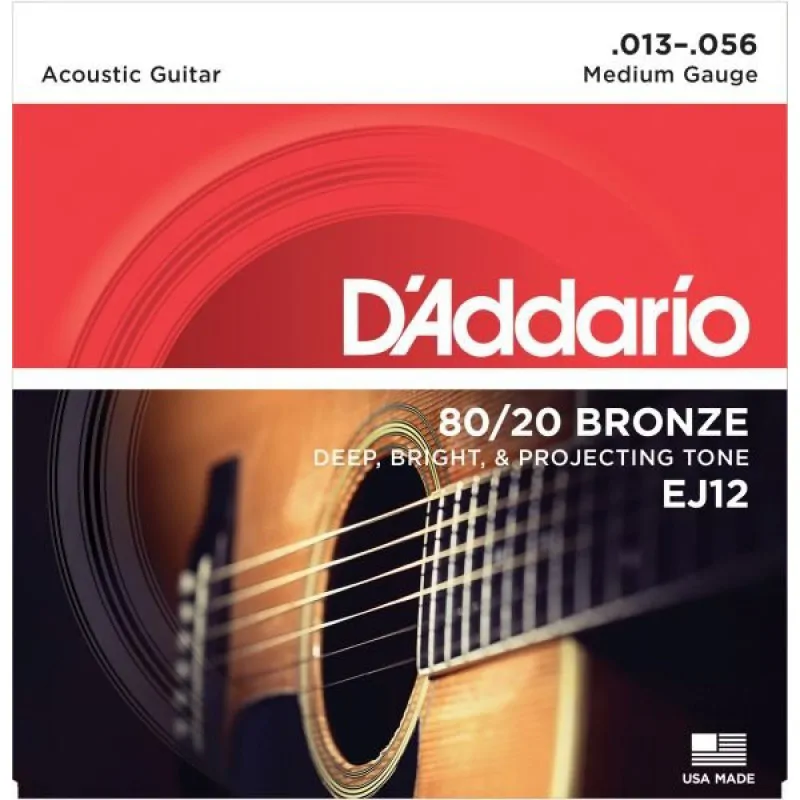 D'ADDARIO D'Addario EJ12 struny do gitary akustycznej 13-56 bronze