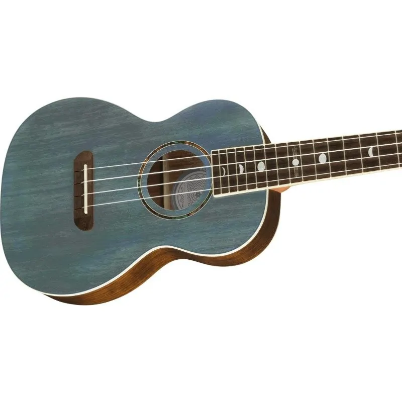 FENDER Fender Dhani Harns ukulele Turquoise elektro - zdjecie 3