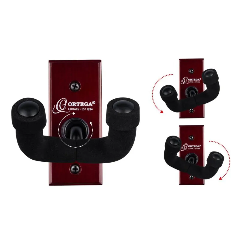 Ortega Ortega OGH-1WR Hak do Gitary na ścianę Wine Red - zdjecie 4