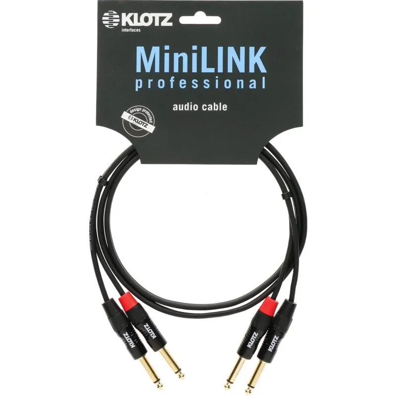 Klotz Klotz KT-JJ600 Twin Kable Czarny 6m 2xJack-2xJack - zdjecie 3