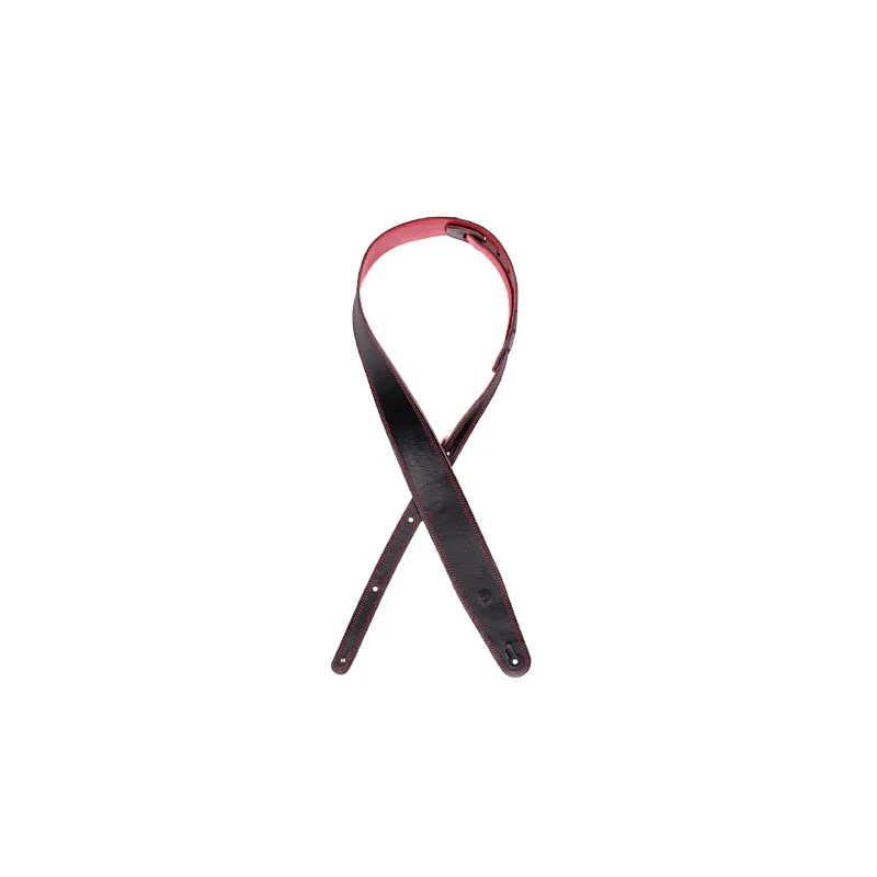 D'ADDARIO D'Addario 25REV00 Reversible Leather Black Red