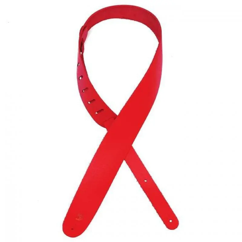 D'ADDARIO D'Addario 25BL03 pas skórzany czerwony