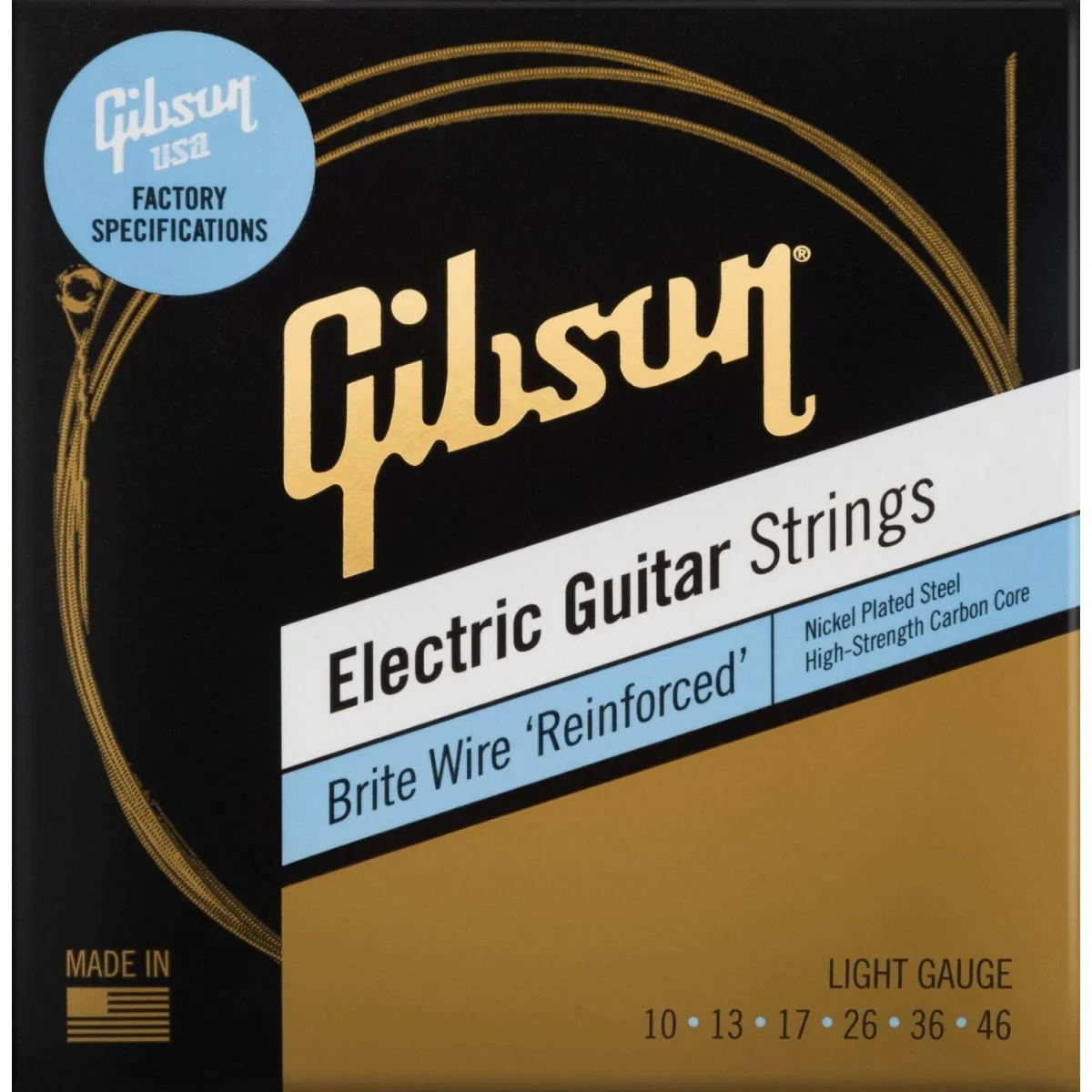 Gibson Gibson SEG-BWR10 10-46 Brite Wire Reinforced struny elektryczne