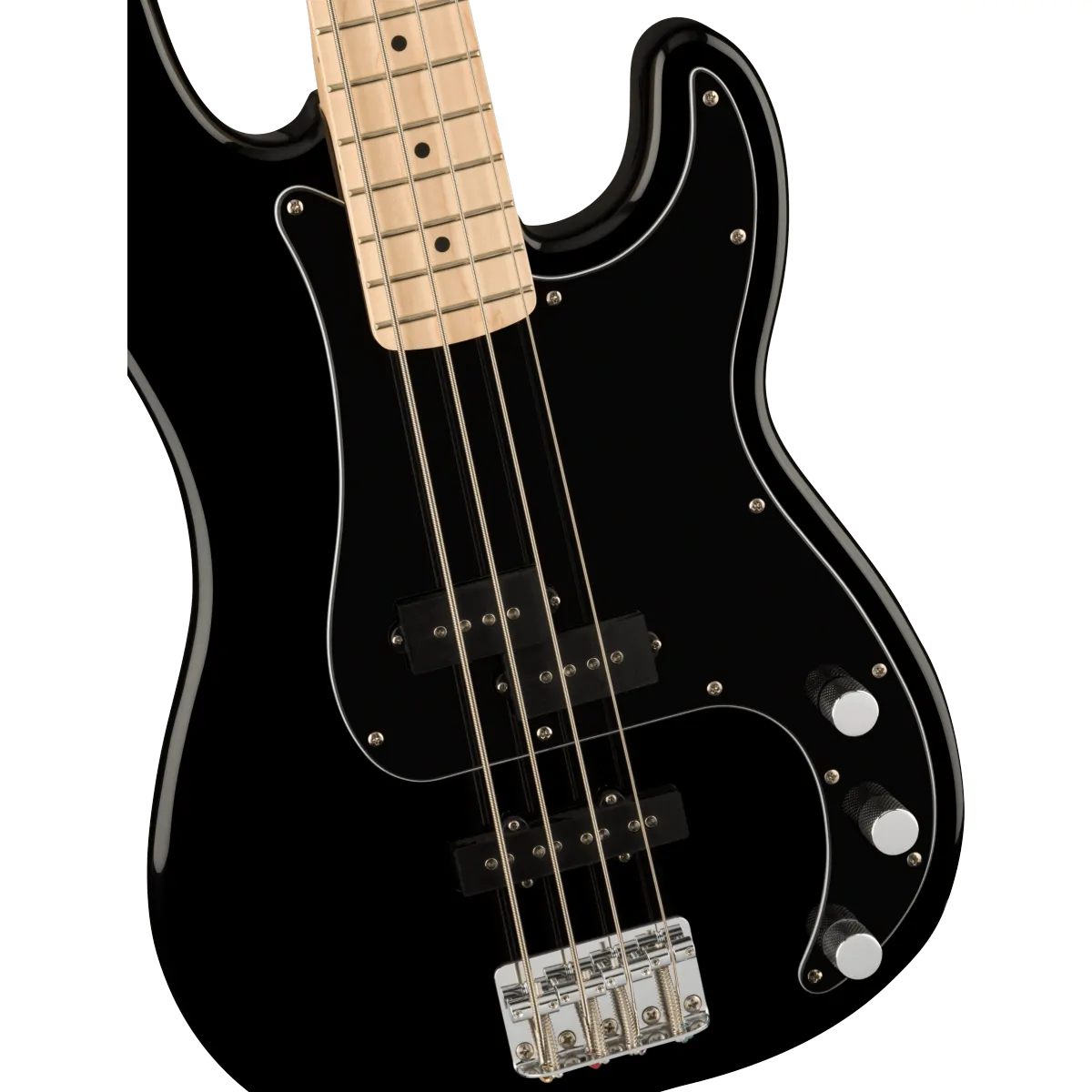 Squier Squier Affinity Series Precision Bass PJ Maple Fingerboard Black Pickguard Black - zdjecie 3