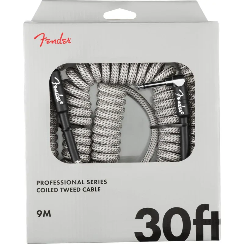 FENDER Fender 099-0823-023 Pro Coil 30' White Tweed kabel 9m - zdjecie 2