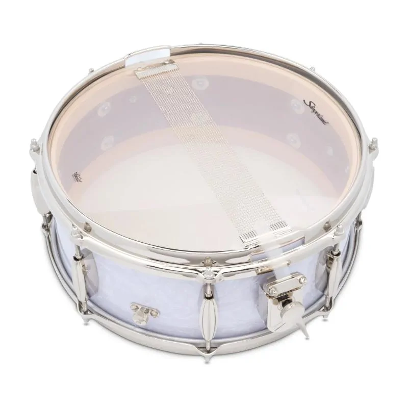 Slingerland Drums Company Slingerland Radio King 14"x5,5" White Marine Pearl werbel - zdjecie 4