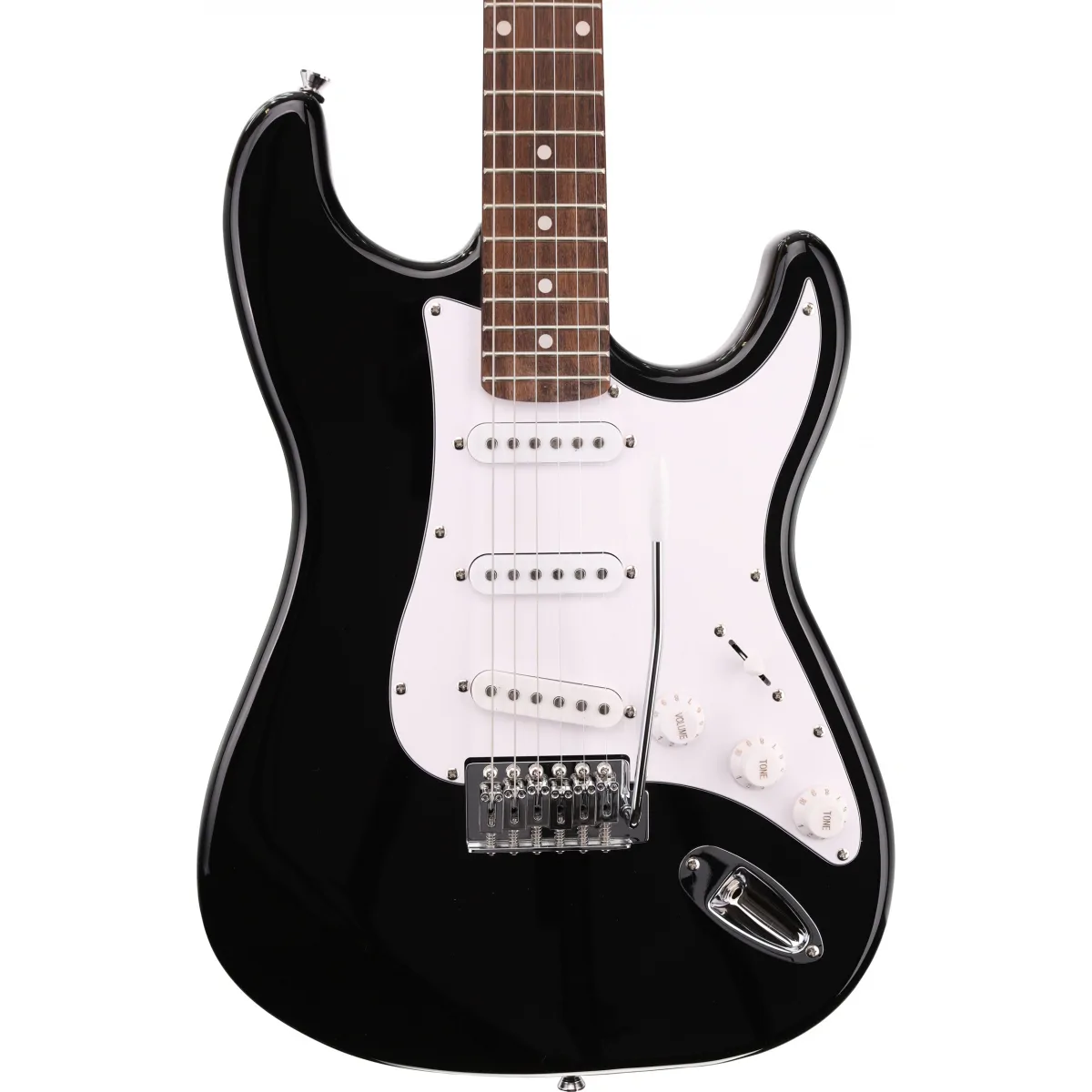Arrow Arrow Tonecaster ST 111 Abyss Black Rosewood/White gitara elektryczna - zdjecie 2