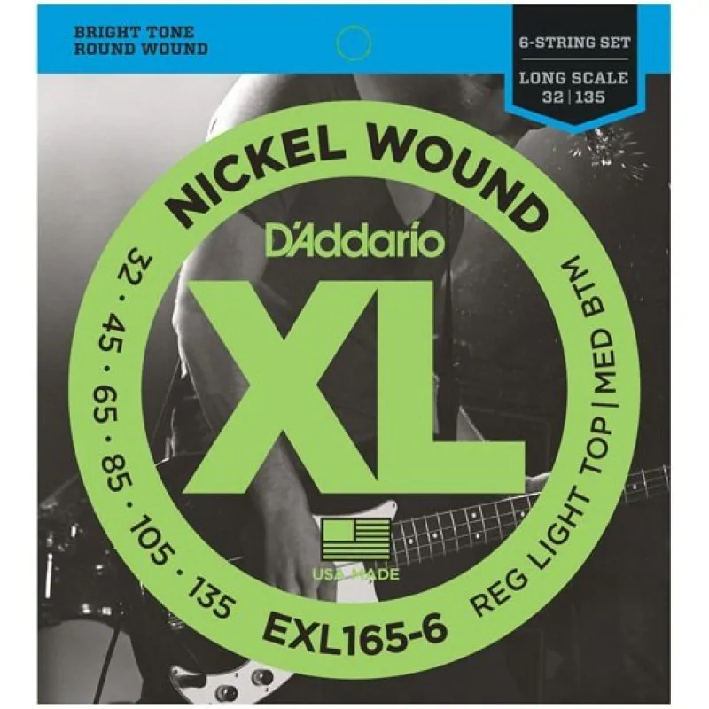 D'ADDARIO D'Addario EXL165-6 - XL Nickel 6-String 32-135