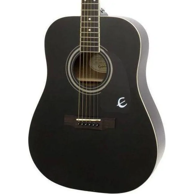 EPIPHONE Epiphone Songmaker DR-100 Square Shoulder EB Ebony - zdjecie 3