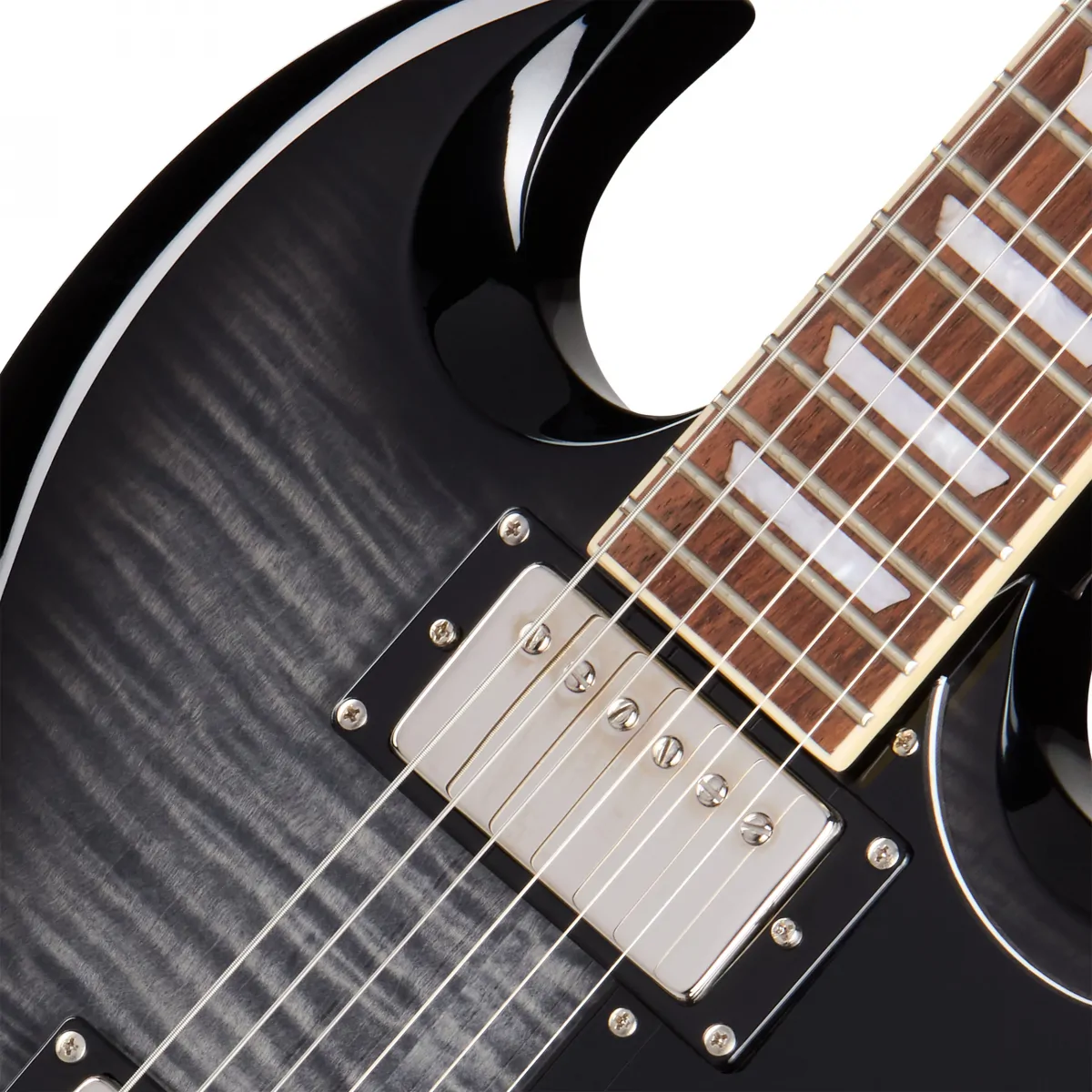 EPIPHONE Epiphone SG Tribute Plus Ebony Burst - zdjecie 4