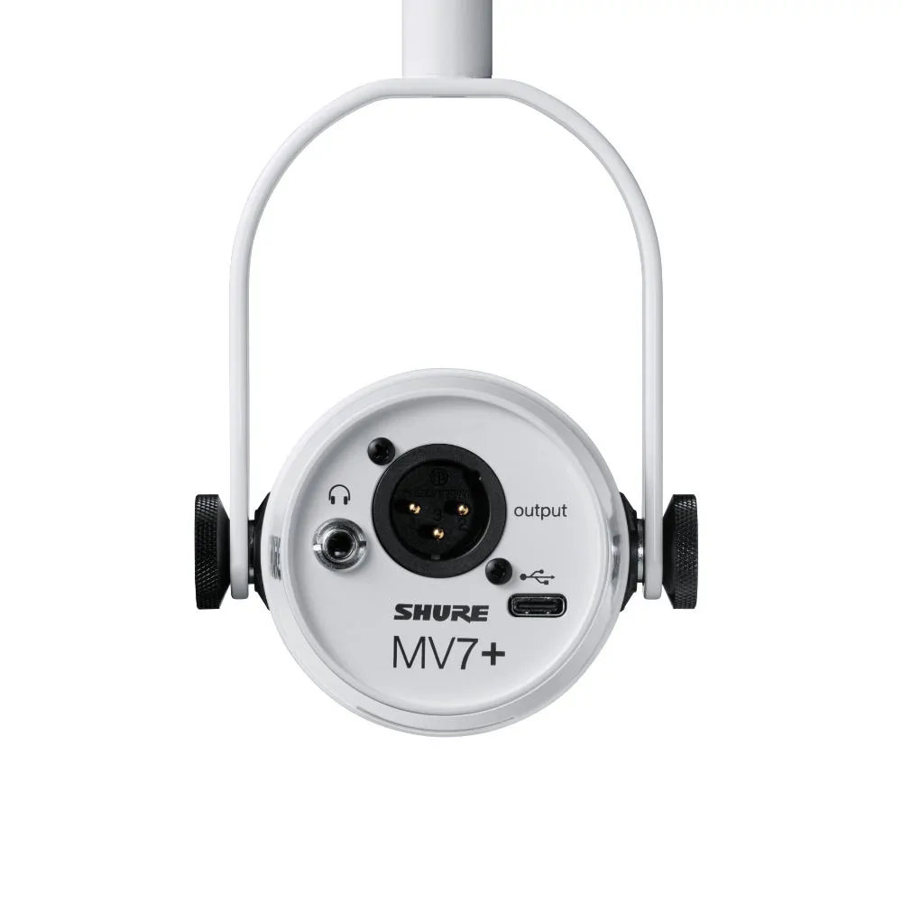 SHURE Shure MV7+ W mikrofon dynamiczny XLR / USB do podcast - zdjecie 3