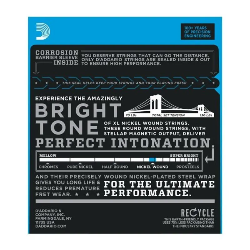 D'ADDARIO D'Addario EXL125 - XL Nickel Wound 9-46 - zdjecie 2