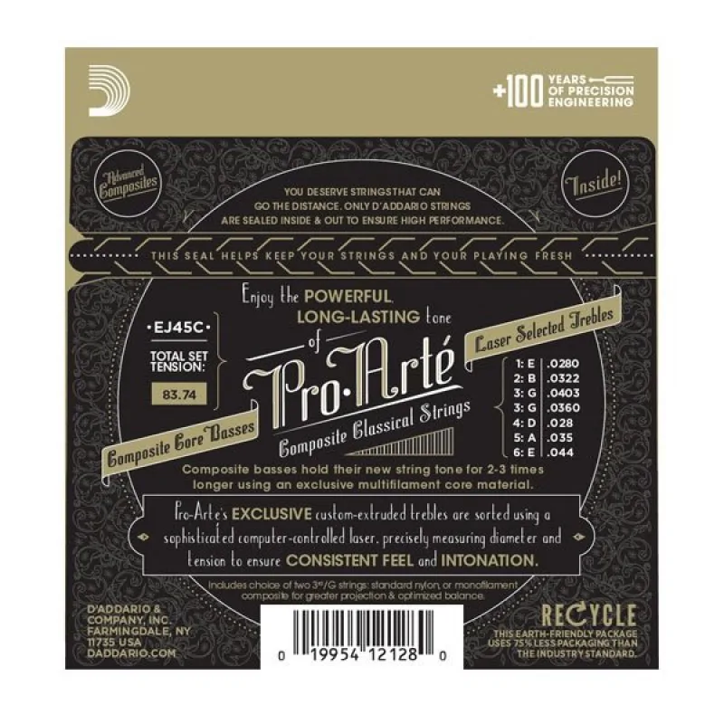 D'ADDARIO D'ADDARIO EJ45C Pro-Arte Composite - zdjecie 3