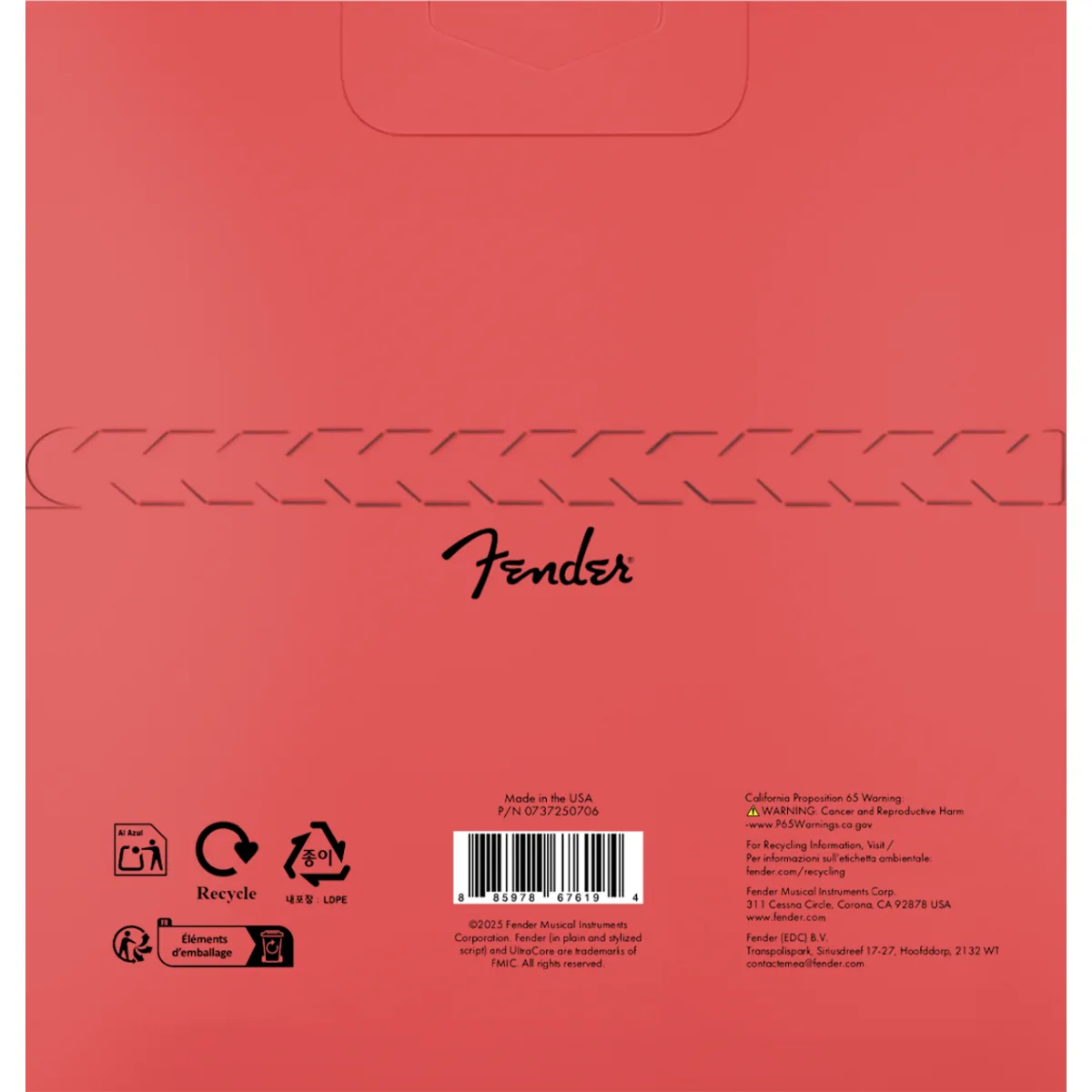 FENDER Fender 073-7250-505 9250M Ultracore 45-105 Long Scale, Roundwound, Nickel Plated Steel NPS - zdjecie 2
