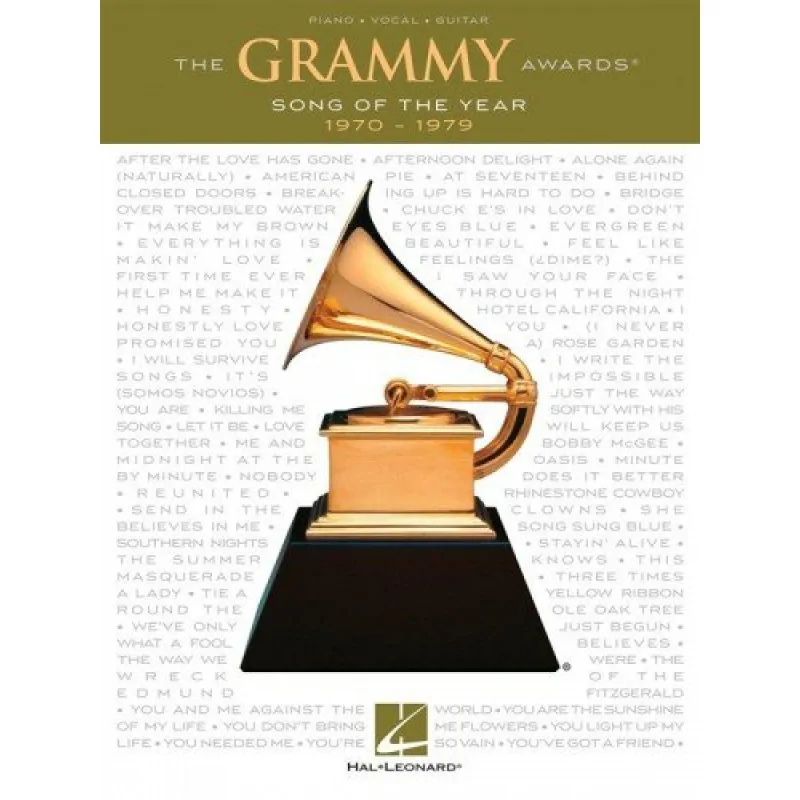 Hal Leonard Hal Leonard The Grammy Awards: Song Of The Year 1970-1979