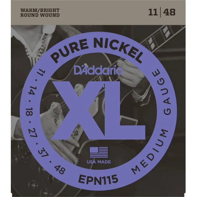 D'ADDARIO D'Addario EPN115 11-48 Pure Nickel struny elektryczne