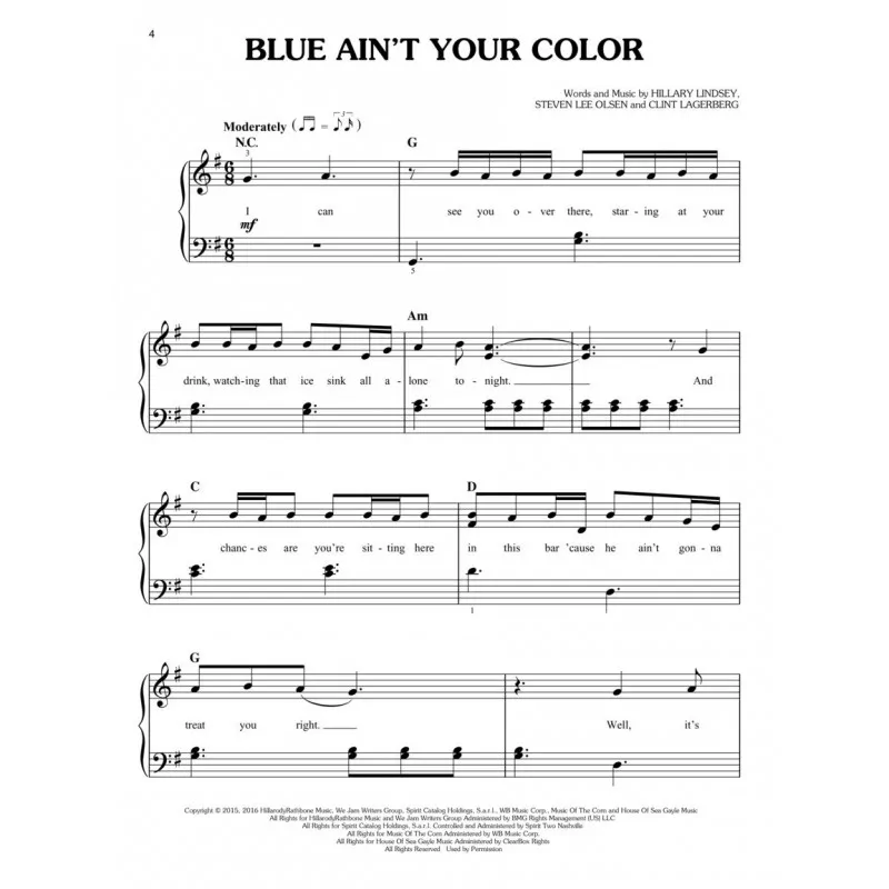 Hal Leonard Hal Leonard Chart Hits 2016-2017 Easy Piano - zdjecie 3