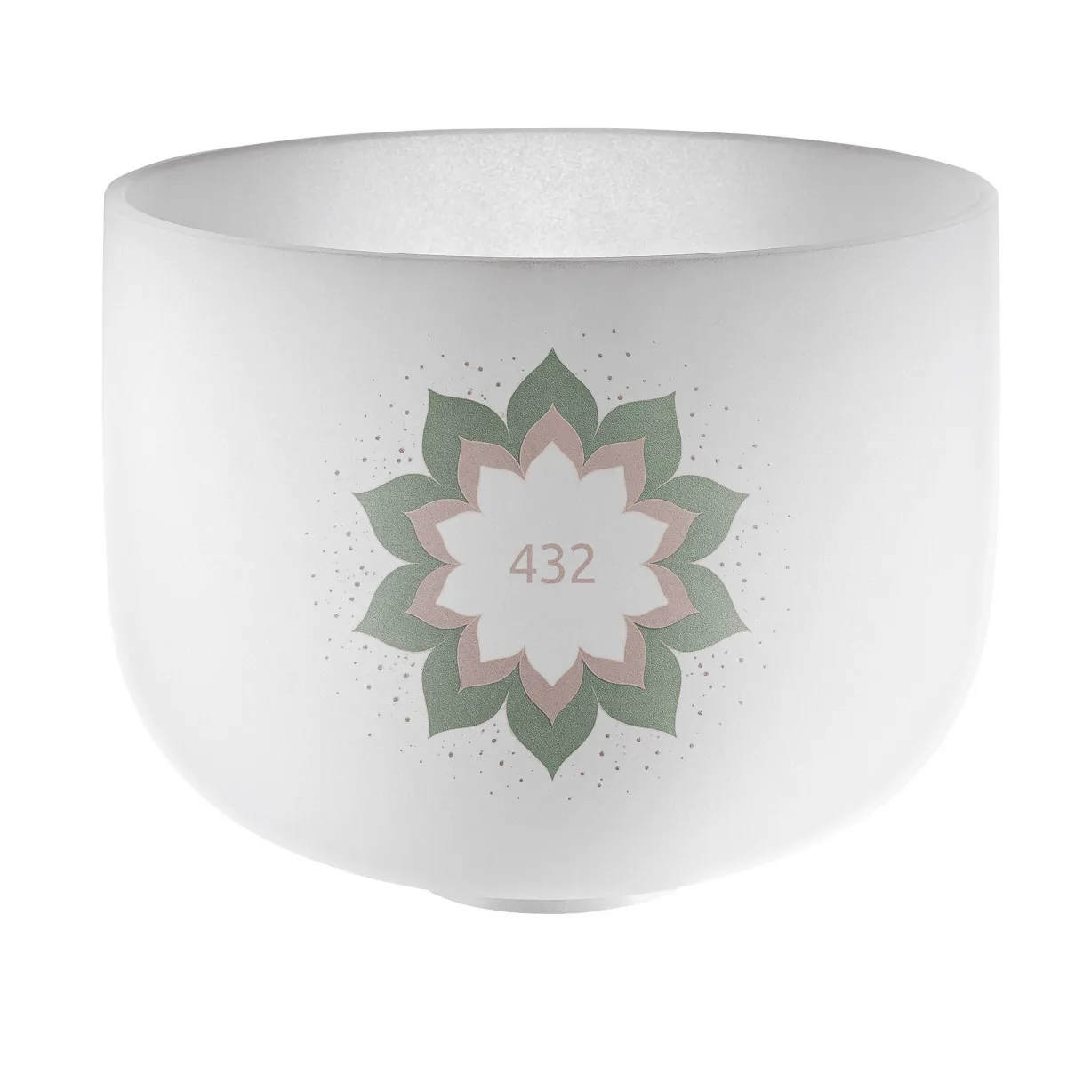 Meinl Sonic Energy MEINL Sonic Energy 9" Crystal Singing Bowl, 432 Hz, Lotus Flower CSB432LF