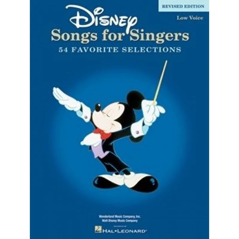 Hal Leonard Disney Songs For Singers Low Voices