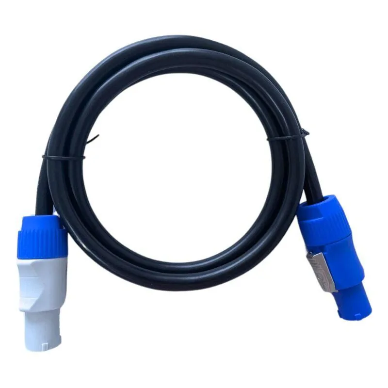 CABLE4ME CABLE4ME POWERCON IN/OUT 2M kabel przewód do transferu zasilania oświetlenia nagłośnienia 3x2,5 mm² IP20 podaj dalej - zdjecie 2