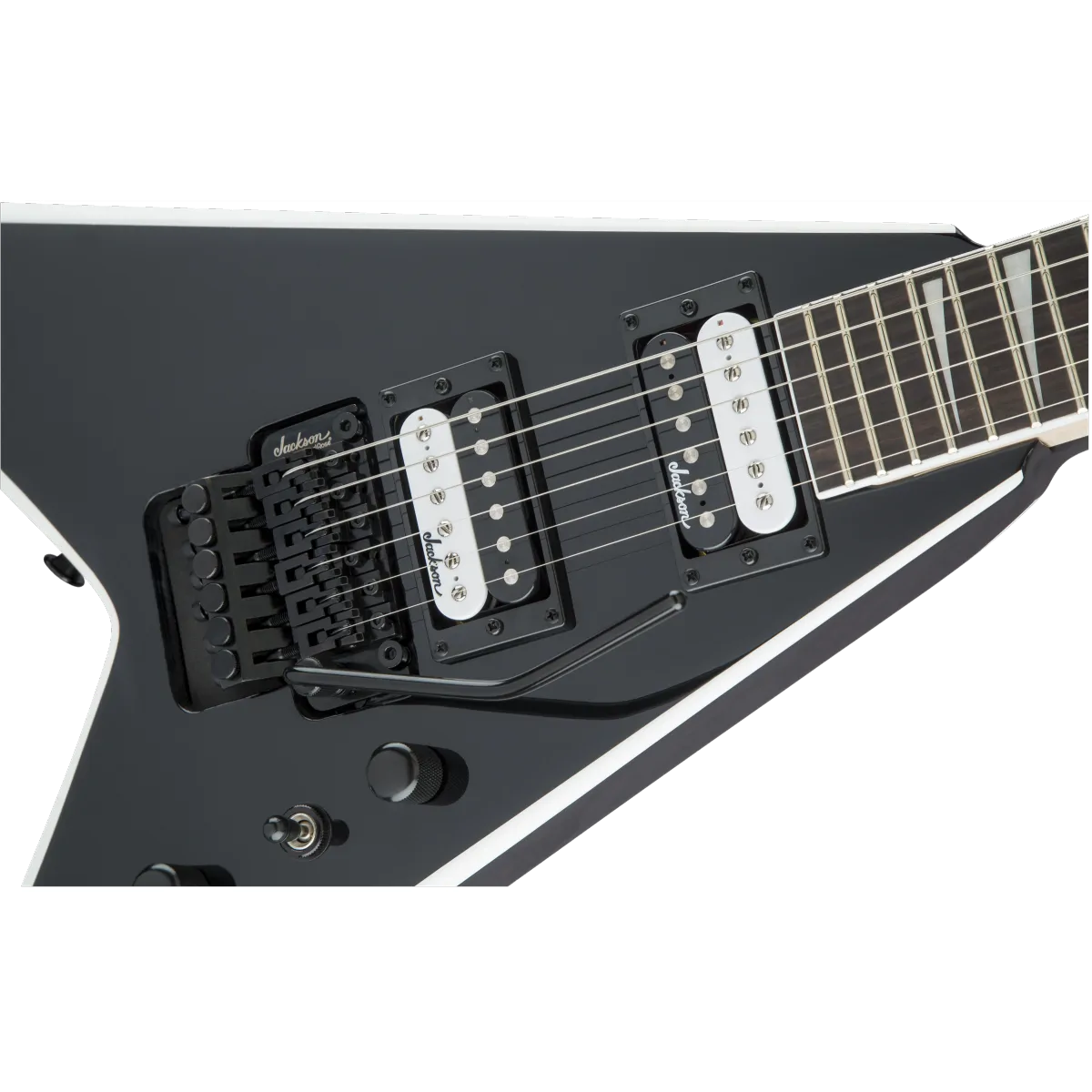 Jackson Jackson JS Series King V JS32 Amaranth Fingerboard Black with White Bevels - zdjecie 5
