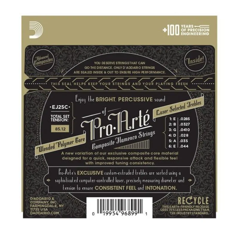 D'ADDARIO D'Addario EJ25C struny do gitary klasycznej flamenco - zdjecie 3