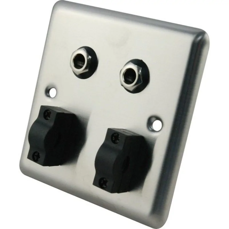 Roxtone Roxtone RWPS003 panel podtynkowy 2x jack 6,3 mm