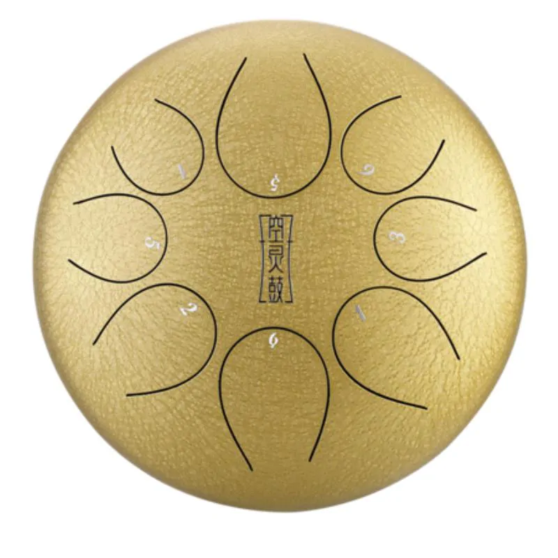 Hluru Hluru TY8-12-Gold Round tongue drum 12 8 ton