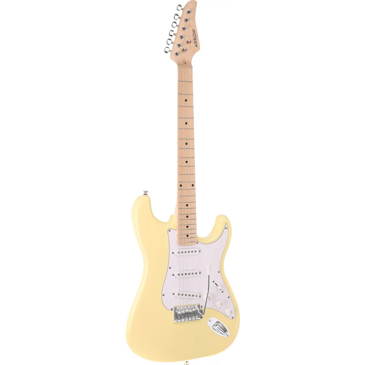 Arrow Arrow Tonecaster ST 111 Biscuit Maple/White Gitara elektryczna - zdjecie 5