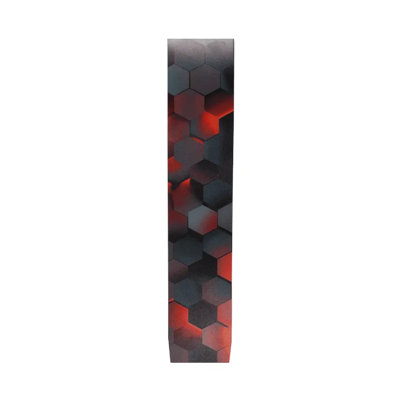 D'ADDARIO D'Addario 25PL05 Printed Leather Red Hex - zdjecie 2