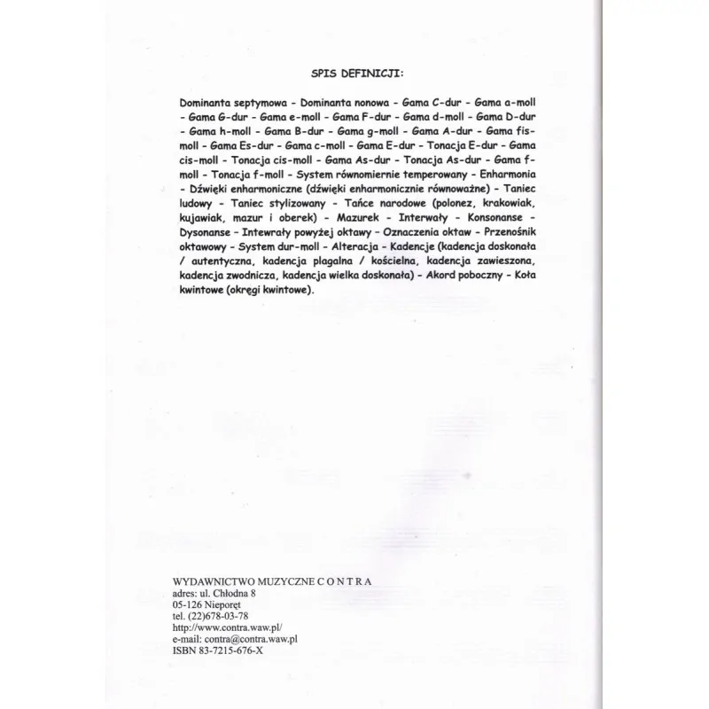 CONTRA Contra Zeszyt ćwiczeń i definicji dla młodzieży kl.IV - zdjecie 2
