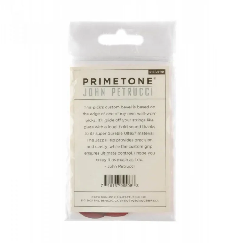 DUNLOP Dunlop 518PJP RD Primetone Jazz III 1,38mm Petrucci KOMPLET 3 sztuki - zdjecie 5